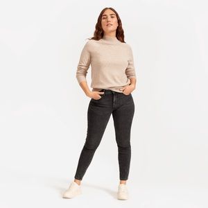 The Authentic Mid-Rise Skinny Jean in Washed Black